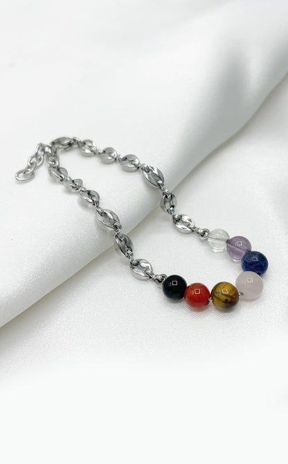 Bracciale Swan - 7 Chakra Acciaio