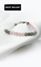 Carica l&#39;immagine nel visualizzatore di Gallery, Bracciale Horizon -  Labradorite e Quarzo Rosa
