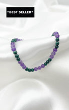 Carica l&#39;immagine nel visualizzatore di Gallery, Braccialetto Malachite e Ametista
