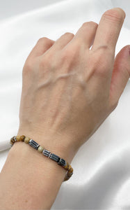 Bracciale Pietra Paesina ed Ematite