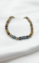 Carica l&#39;immagine nel visualizzatore di Gallery, Bracciale Pietra Paesina ed Ematite

