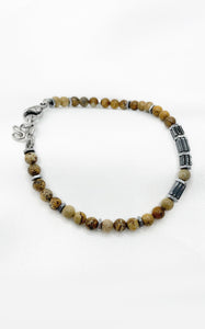 Bracciale Pietra Paesina ed Ematite