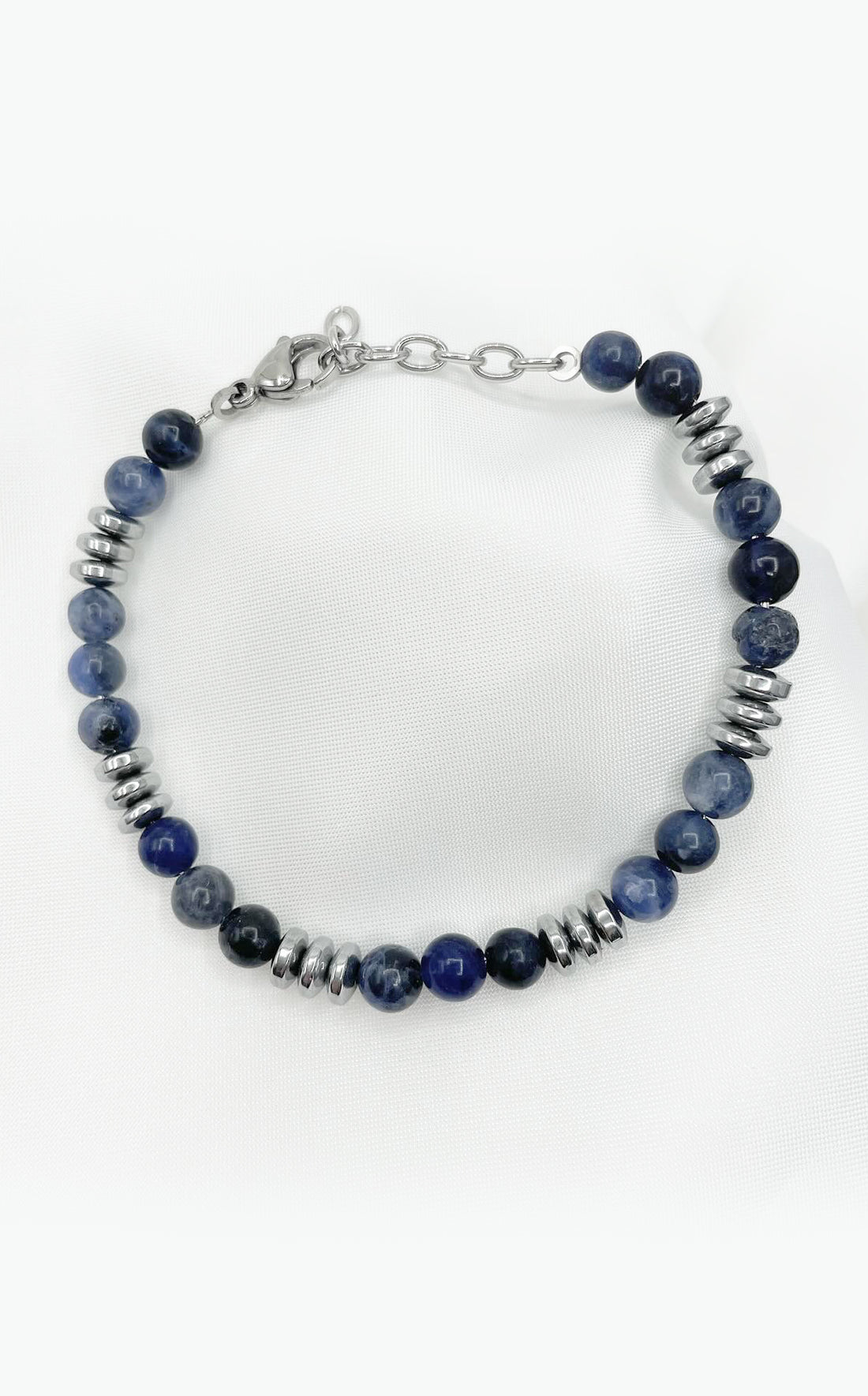 Bracciale Dome - Sodalite ed Ematite