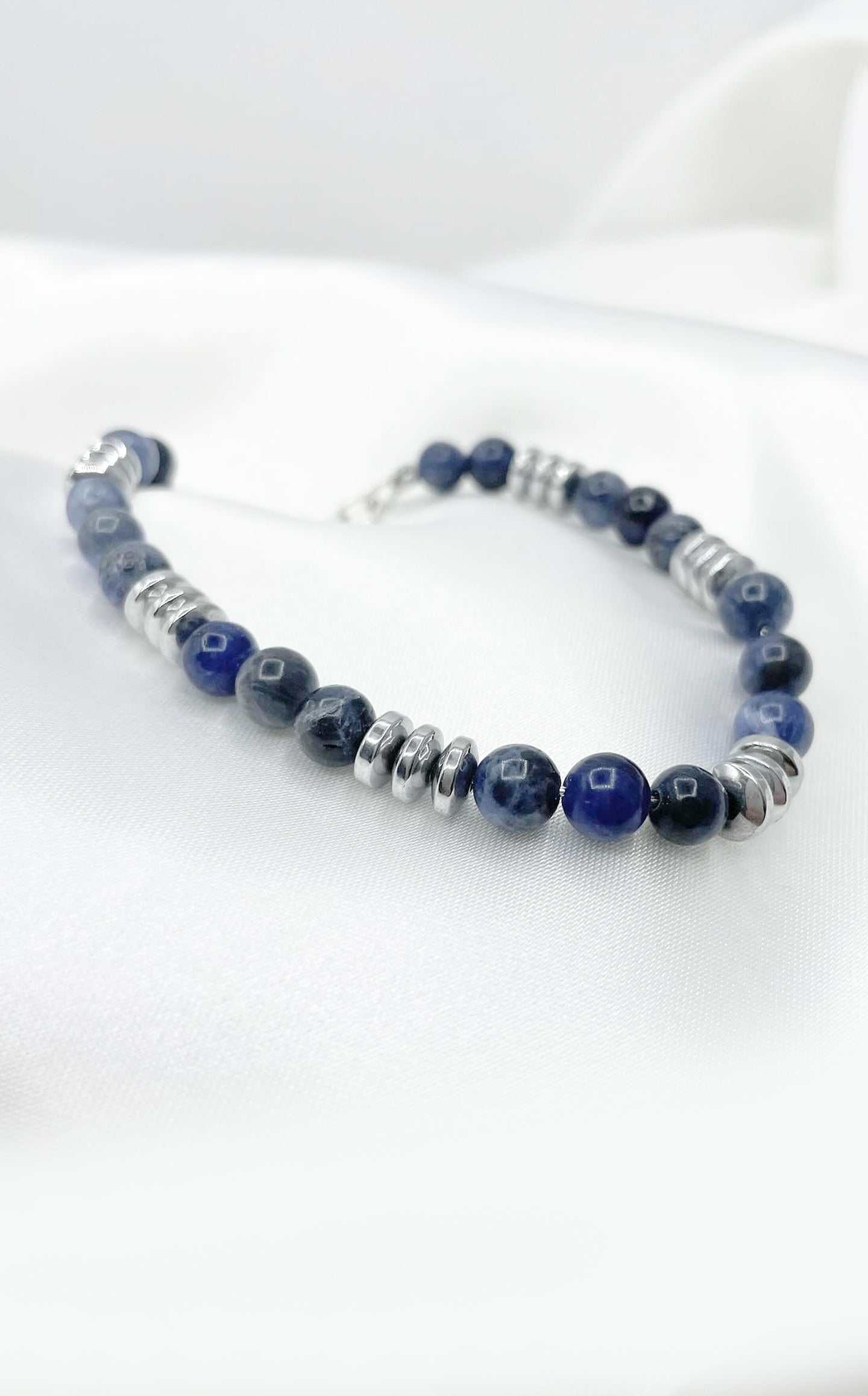 Bracciale Dome - Sodalite ed Ematite