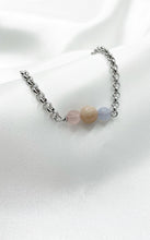 Carica l&#39;immagine nel visualizzatore di Gallery, Bracciale Calcedonio, Quarzo Rosa, Pietra di Luna
