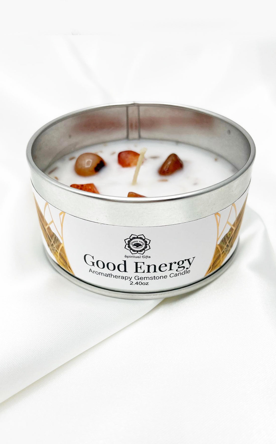 Crystal Candle Piccola - ENERGIA POSITIVA