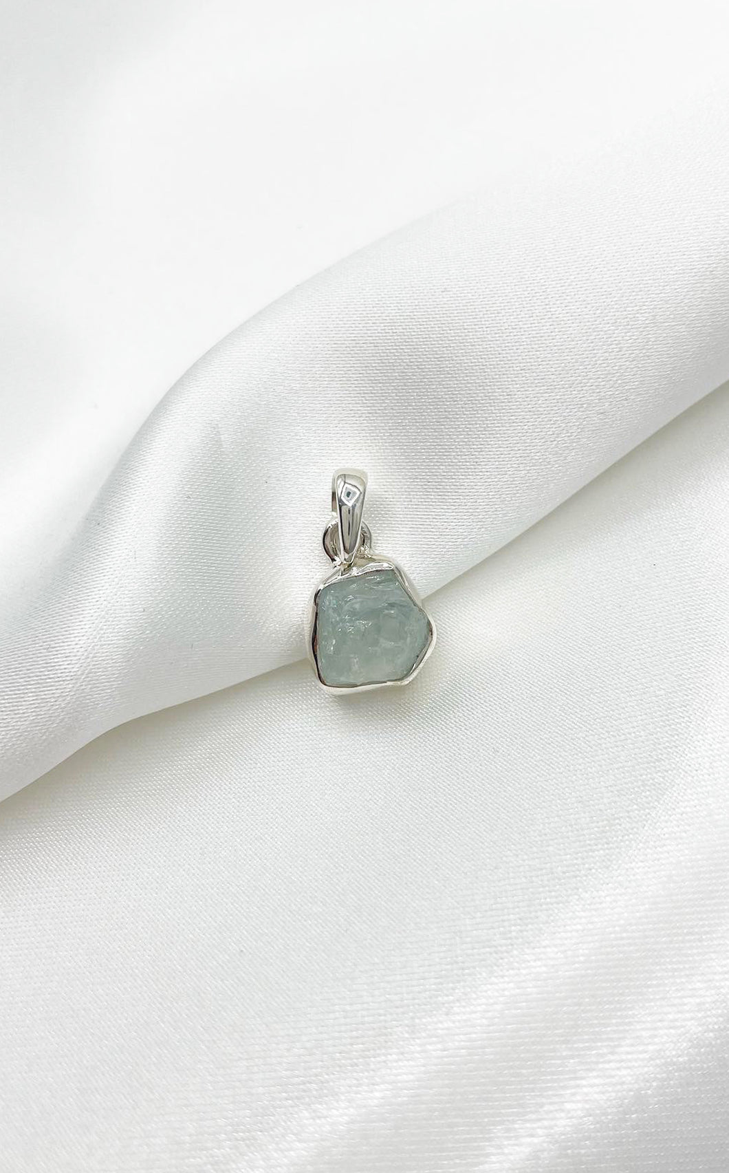 Ciondolo Aquamarina Grezza Argento 925
