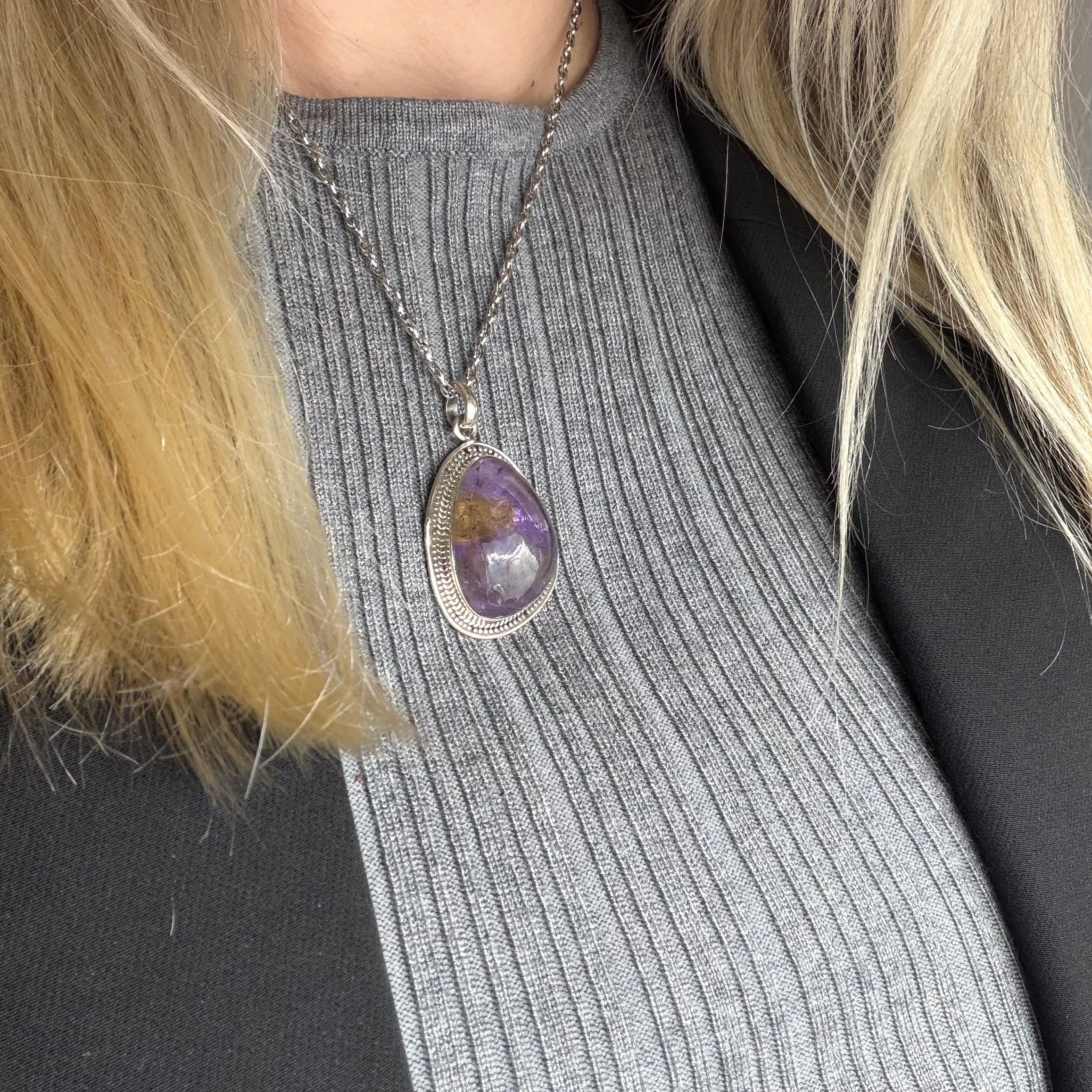 Ciondolo Ametrino Naturale - Argento 925