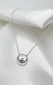 Collana Labradorite Bianca Luna  - Argento 925