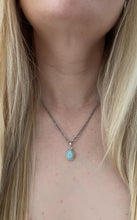 Carica l&#39;immagine nel visualizzatore di Gallery, Ciondolo Larimar Ovale Argento 925
