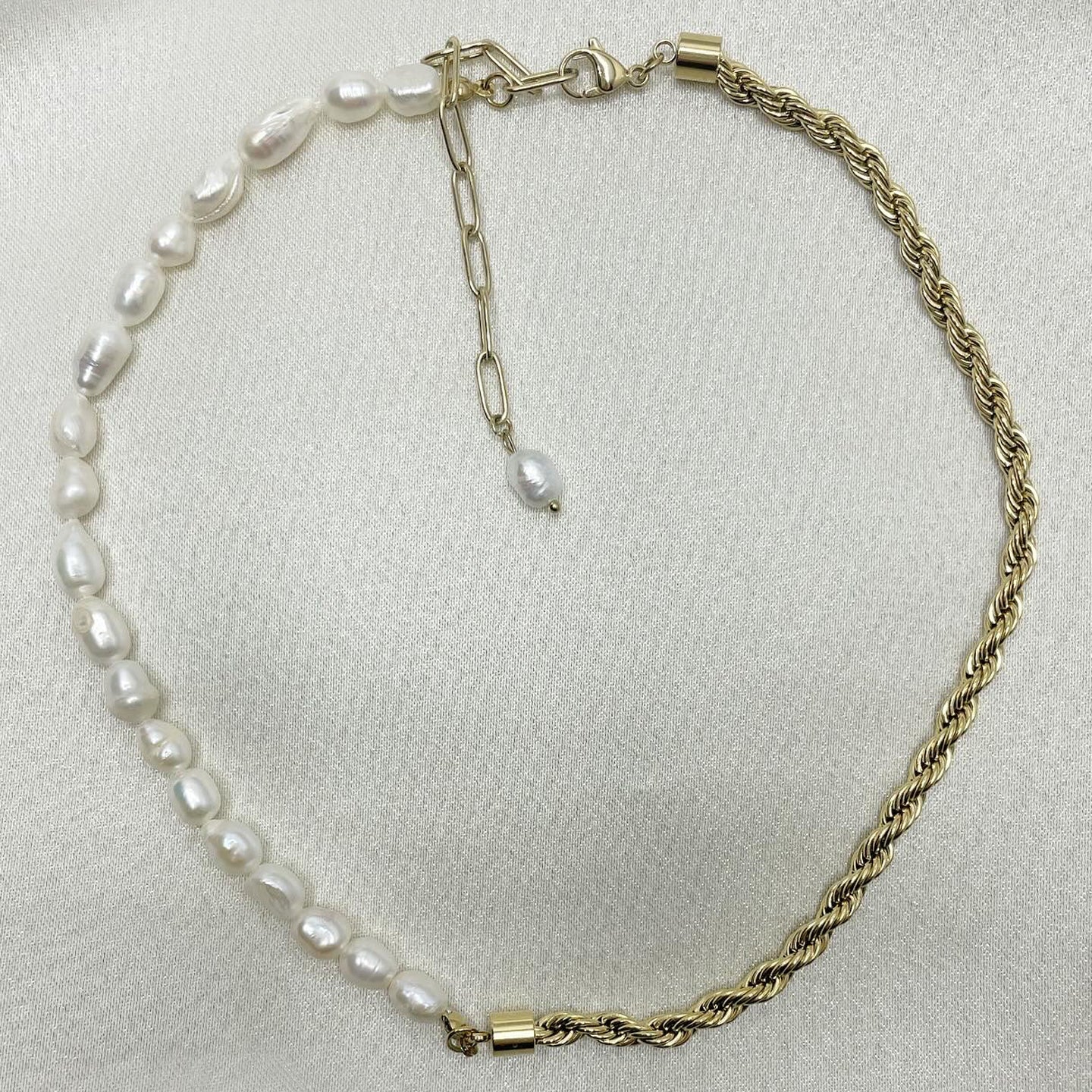 Girocollo Princess - Perle di Fiume e Acciaio inossidabile Gold