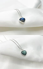 Carica l&#39;immagine nel visualizzatore di Gallery, Collana Cuore Labradorite e Argento 925
