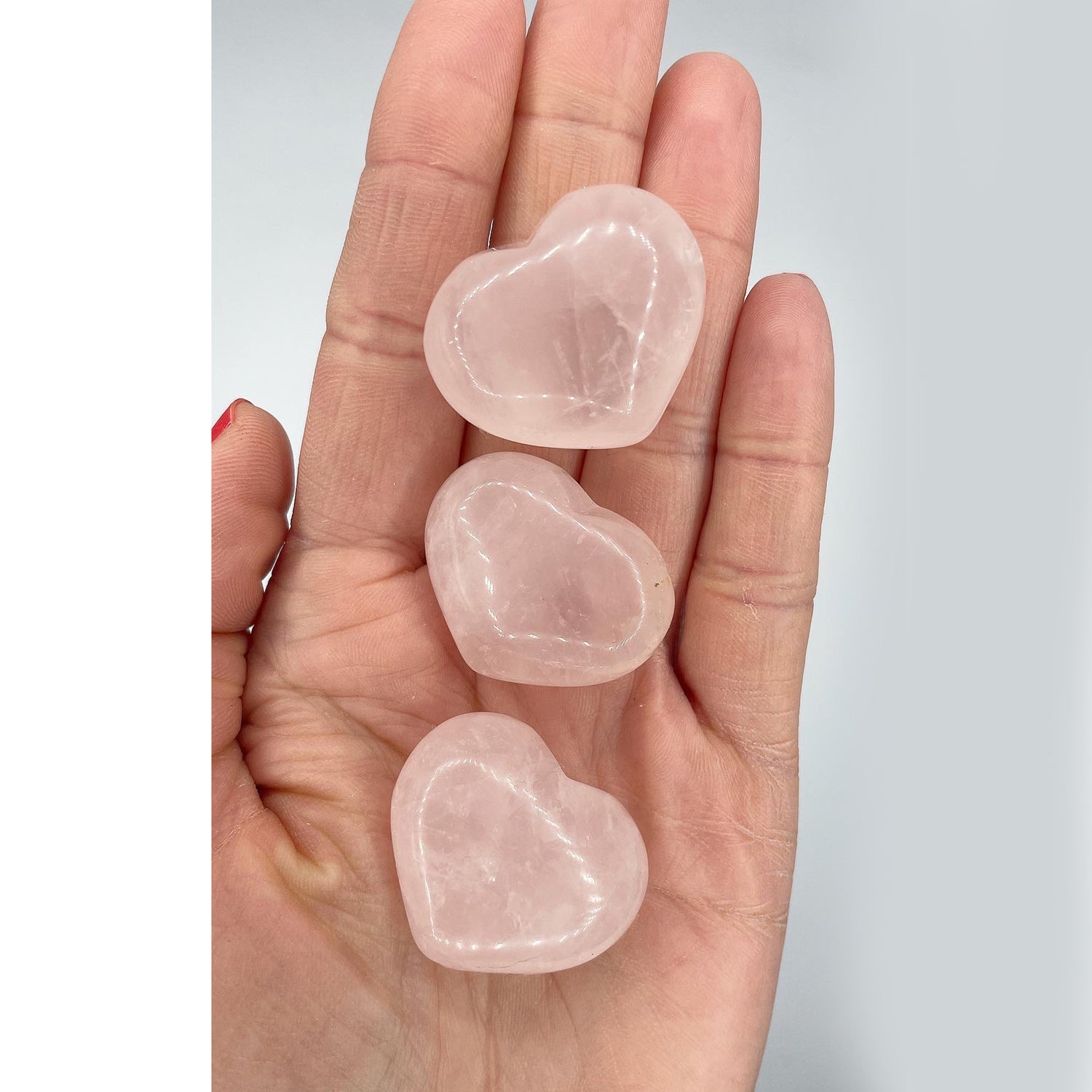 Pietre Di Quarzo Rosa A Forma Di Cuore - 10 Cristalli Naturali Per Guarigione, Reiki E Decorazione, Regalo Romantico - Foto 9