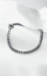 Braccialetto Ematite Rondelle Chiaro
