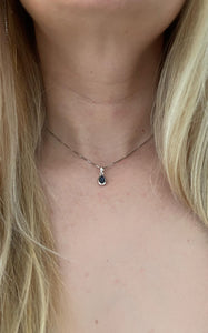 Collana Labradorite Goccia Argento 925