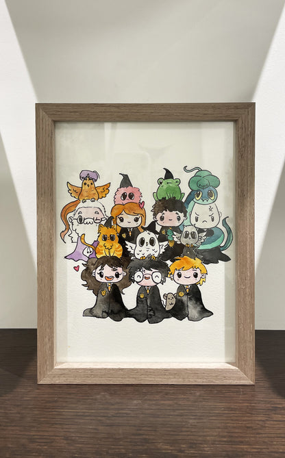 Quadro Personaggi di H@rry Potter - con cornice