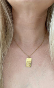 Collana Luna Carta dei Tarocchi Gold