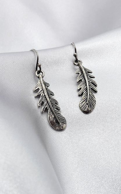 Orecchini Piuma Argento 925