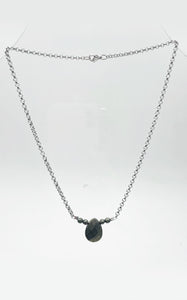 Collana Prosperity - Pirite e Acciaio Inossidabile