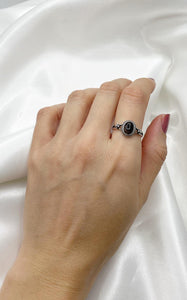 Anello Quarzo Tormalinato Antico e Argento 925