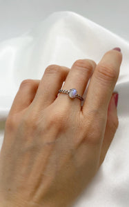 Anello Labradorite Ovale Argento 925