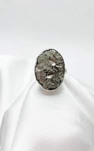 Anello Pirite Ovale e Argento 925