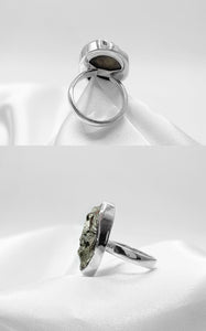 Anello Pirite Ovale e Argento 925