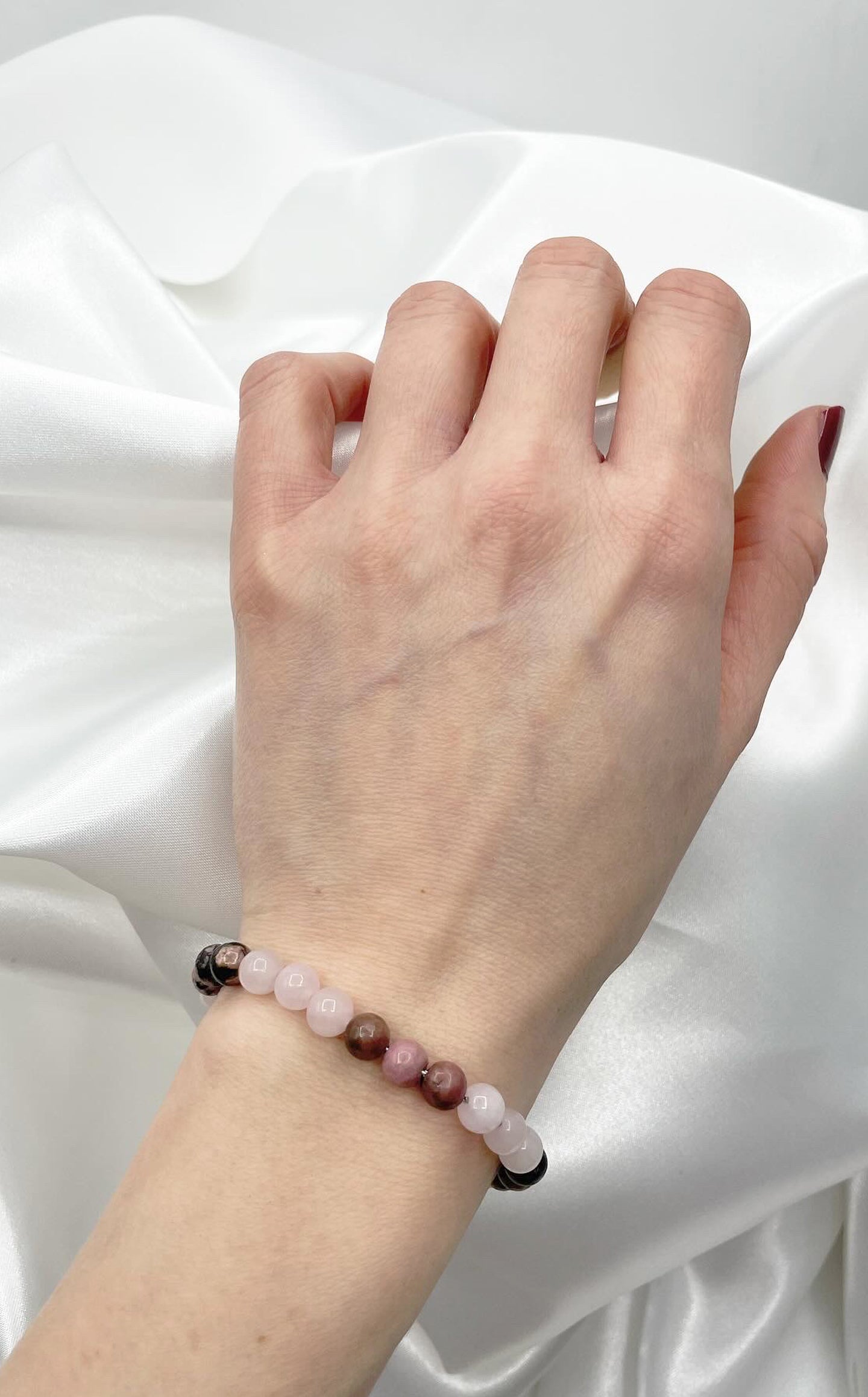 Bracciale Magic Love - Quarzo Rosa e Rodonite
