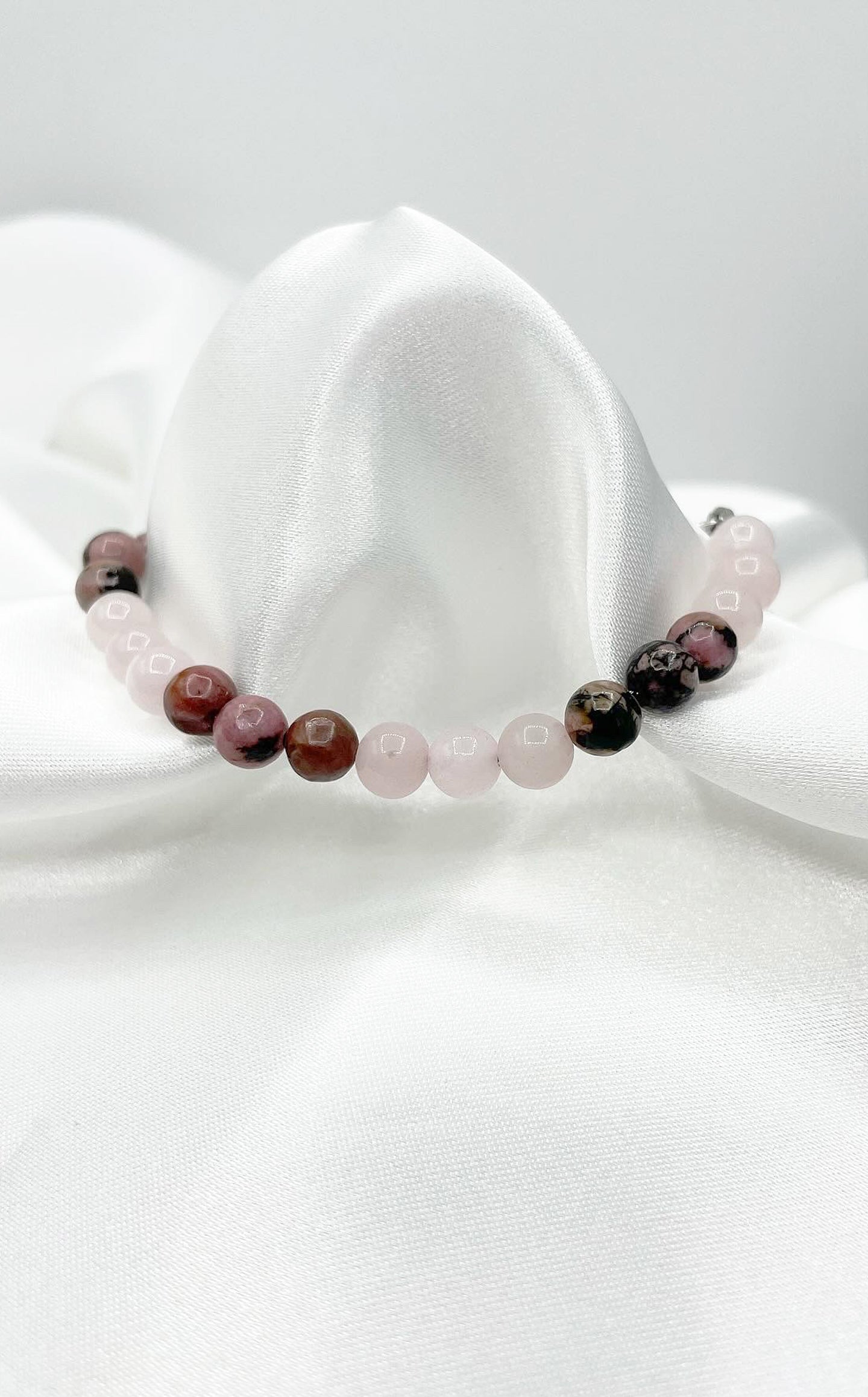 Bracciale Magic Love - Quarzo Rosa e Rodonite