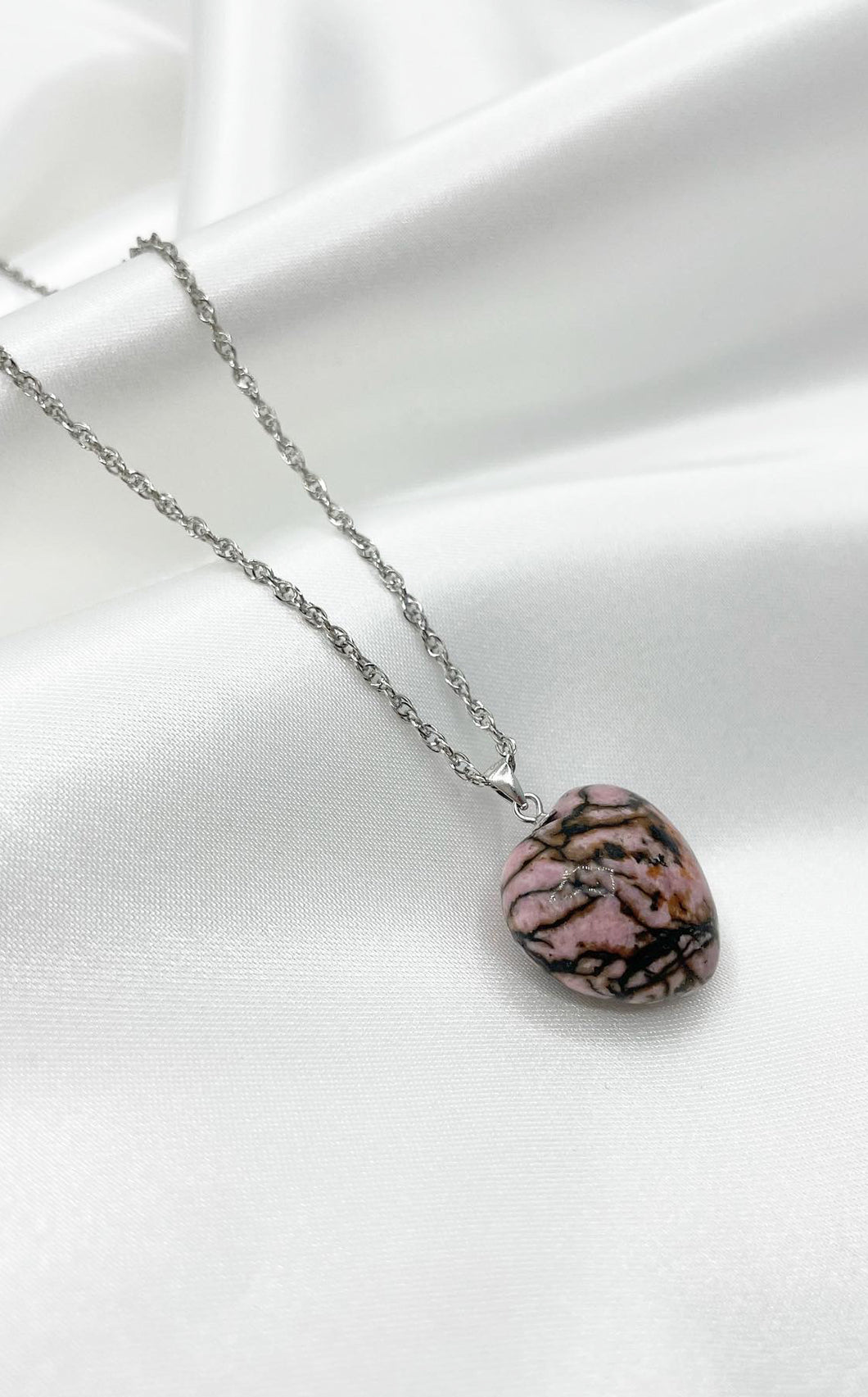 Collana Cuore Rodonite