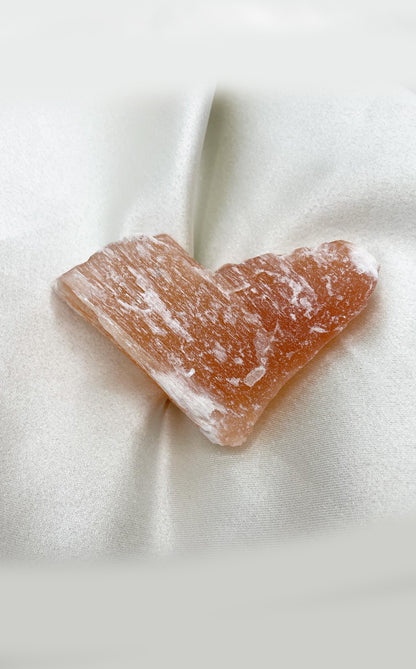 Selenite grezza arancione