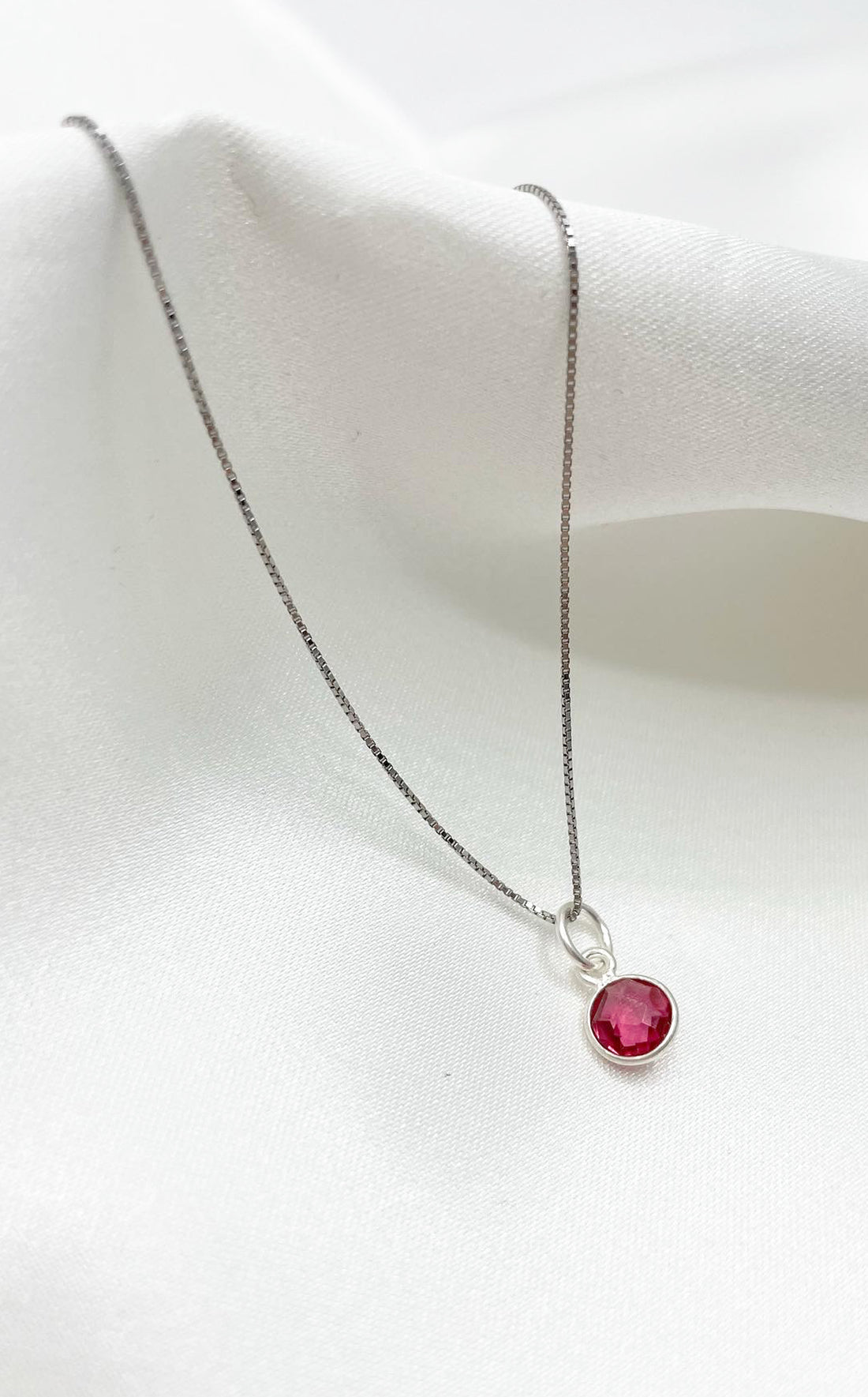 Collana Tormalina Rosa Argento 925