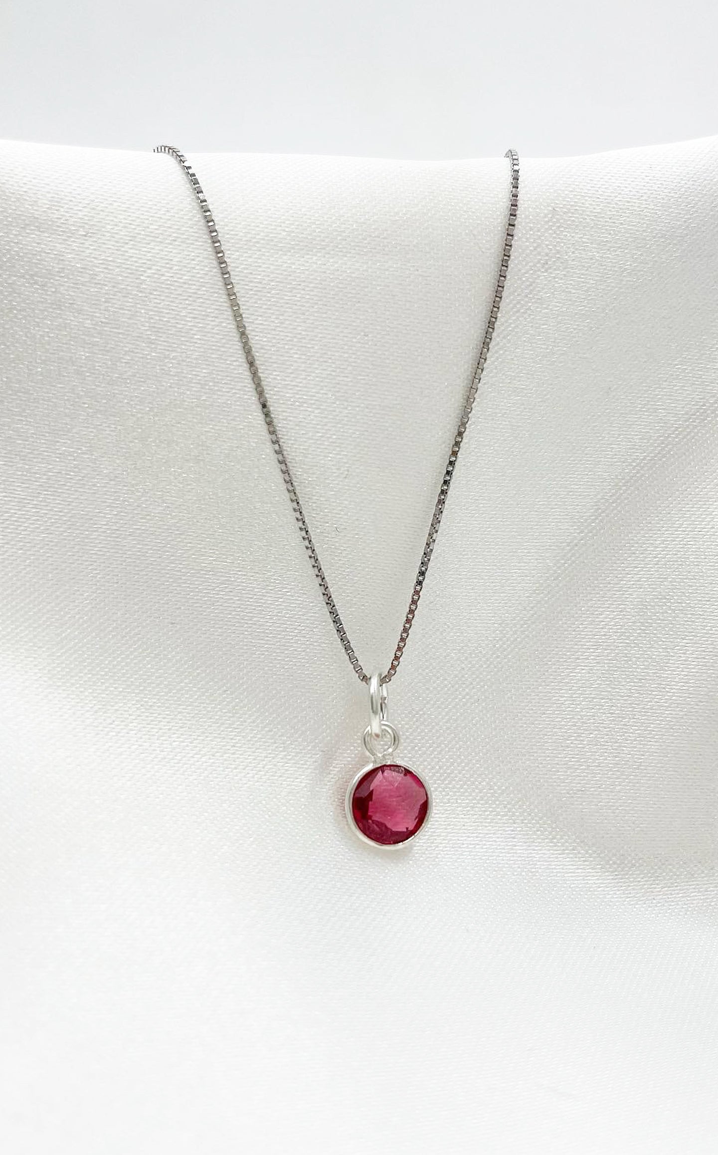 Collana Tormalina Rosa Argento 925