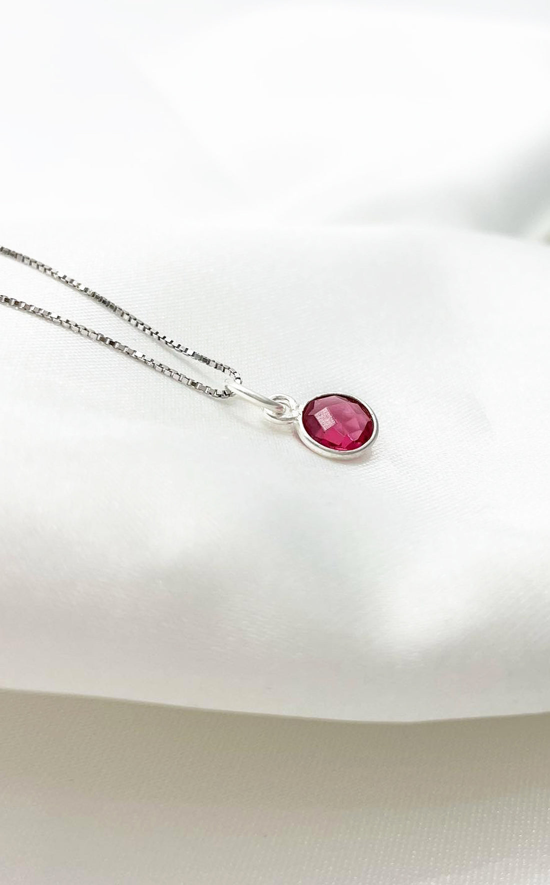 Collana Tormalina Rosa Argento 925