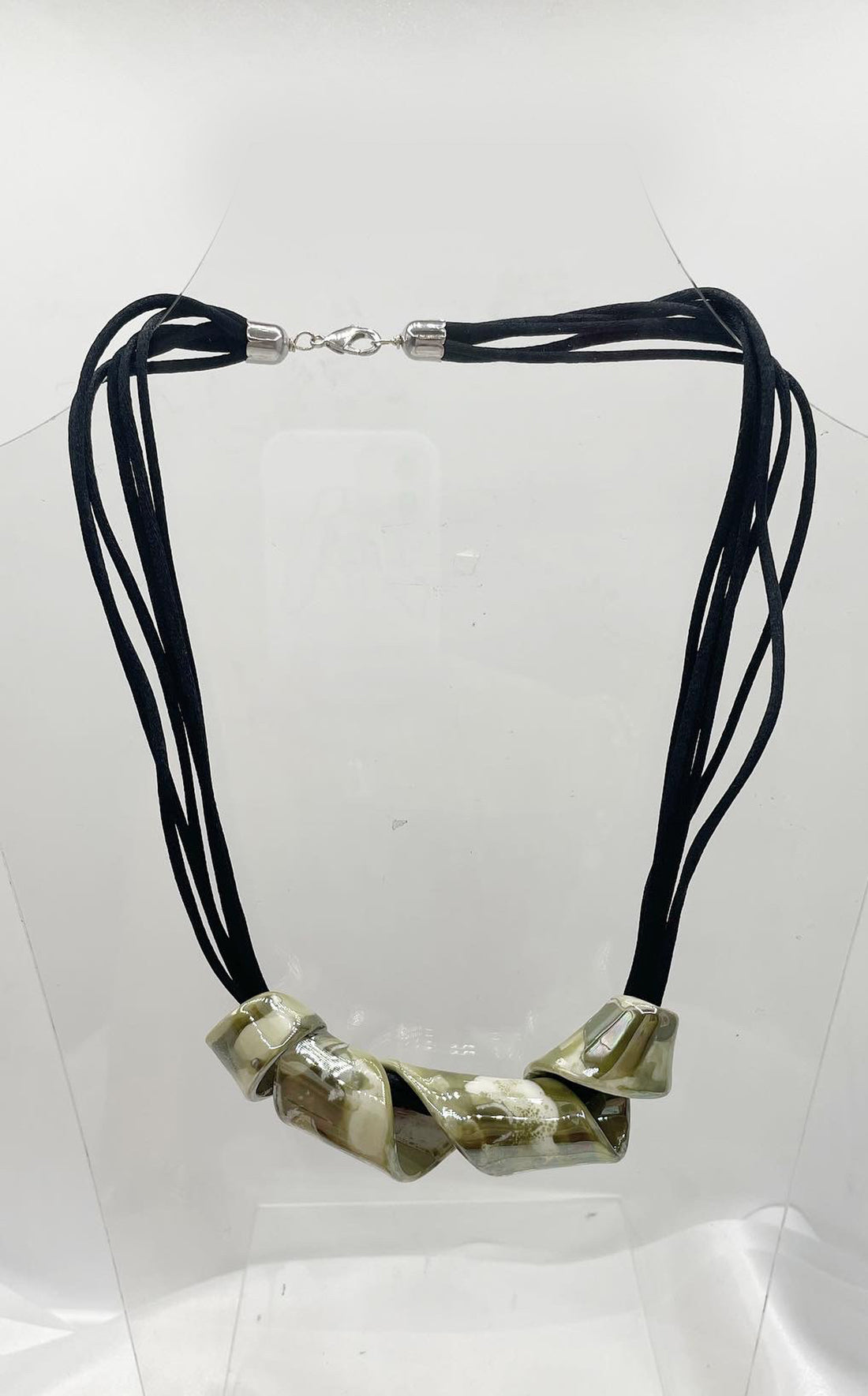 Collana Tortiglione Verde Chiaro - Dipinto a Mano
