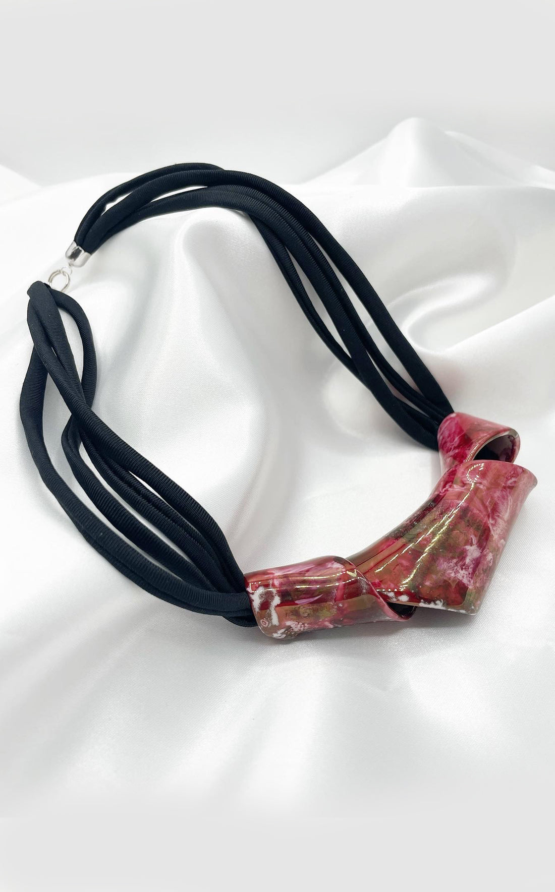 Collana Tortiglione Rosso Rubino - Dipinto a Mano