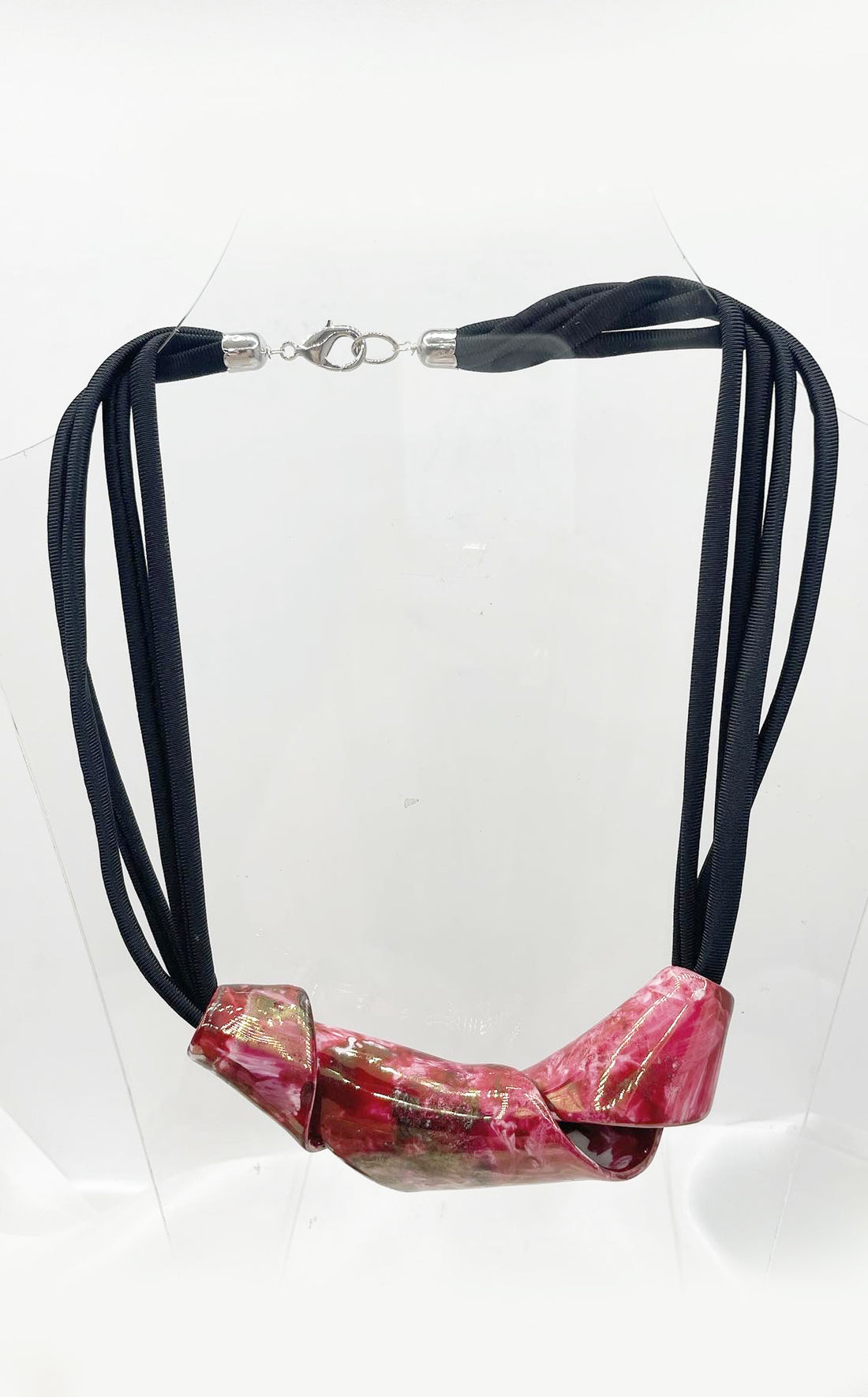 Collana Tortiglione Rosso Rubino - Dipinto a Mano