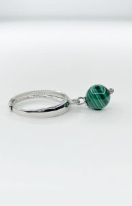 Anello Atlas -  Malachite Argento 925