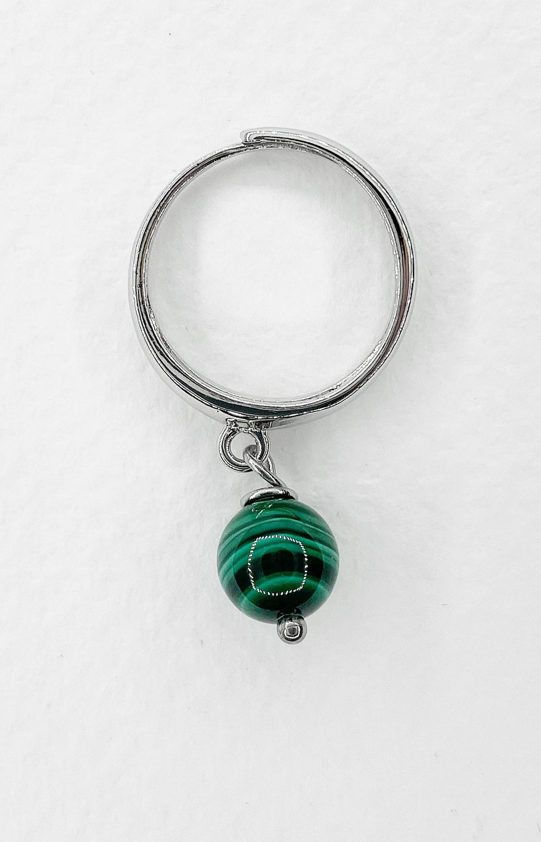 Anello Atlas -  Malachite Argento 925