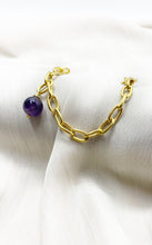 Carica l&#39;immagine nel visualizzatore di Gallery, Bracciale Ametista e Acciaio Inossidabile
