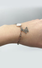 Carica l&#39;immagine nel visualizzatore di Gallery, Bracciale Madreperla e Farfalla (acciaio inossidabile)
