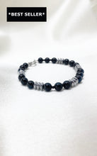 Carica l&#39;immagine nel visualizzatore di Gallery, Bracciale Tormalina, Onice ed Ematite
