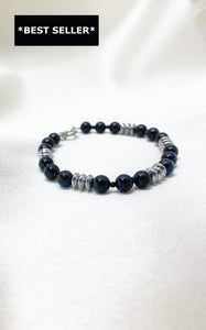 Bracciale Tormalina, Onice ed Ematite