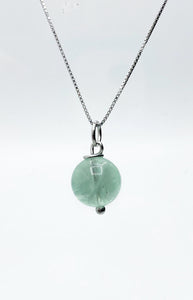 Ciondolo Fluorite con catenina