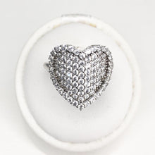 Carica l&#39;immagine nel visualizzatore di Gallery, Anello Cuore Argento 925
