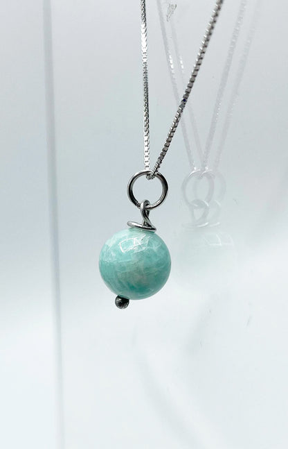 Collana con ciondolo in amazzonite naturale, collana dell'eternità in oro, regalo per lei, collana con cerchio in argento sterling per donna, pietra a punta in amazzonite - Italia Collana con ciondolo in amazzonite naturale, collana dell'eternità in oro, regalo per lei, collana con cerchio in argento sterling per donna, pietra a punta in amazzonite - Italia