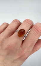 Carica l&#39;immagine nel visualizzatore di Gallery, Anello Ambra, Rame placcato Argento 925
