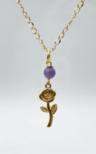 Carica l&#39;immagine nel visualizzatore di Gallery, Collana Ametista con Rosa Gold
