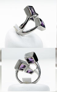 Anello Ametista Argento 925