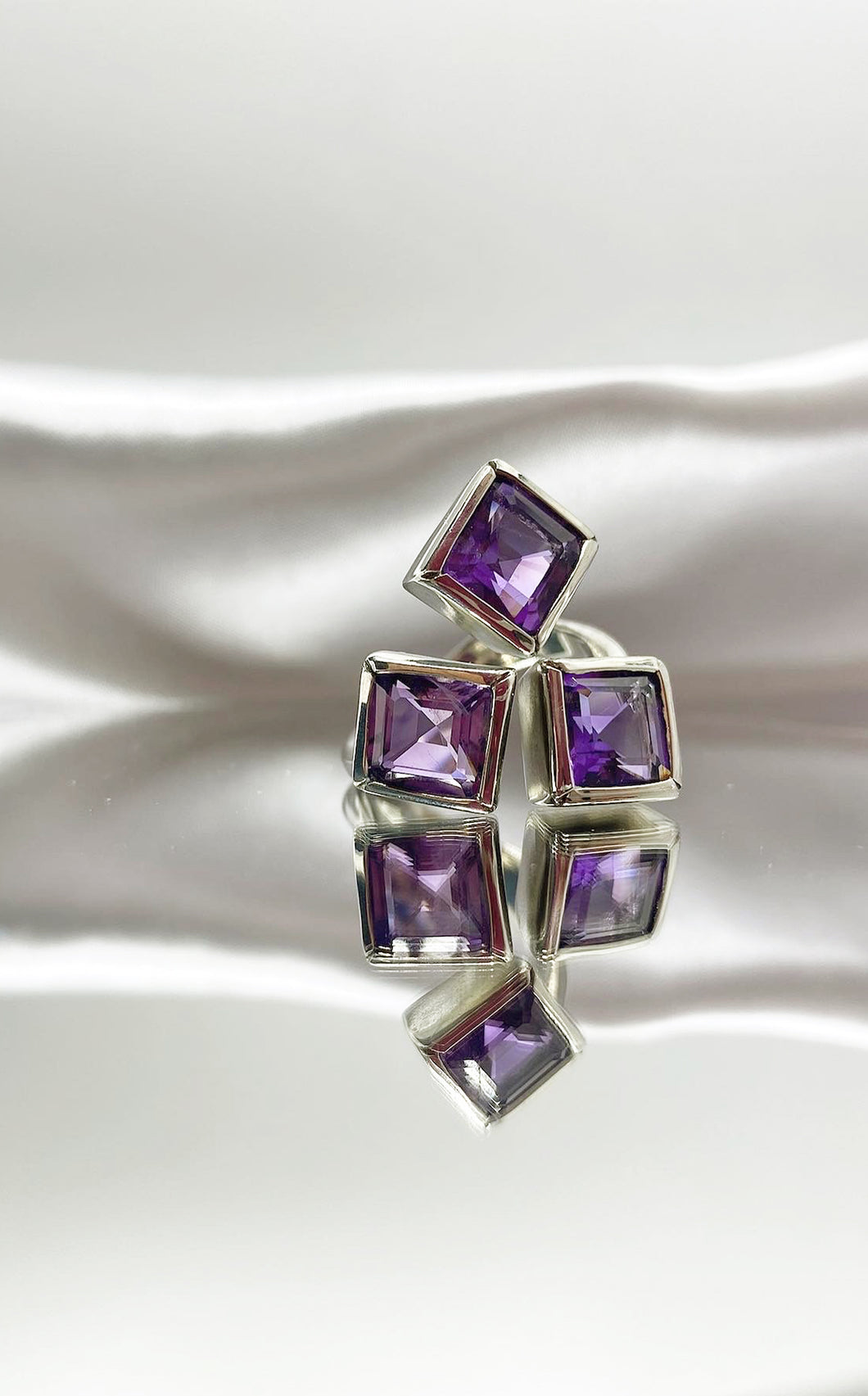 Anello Ametista Argento 925